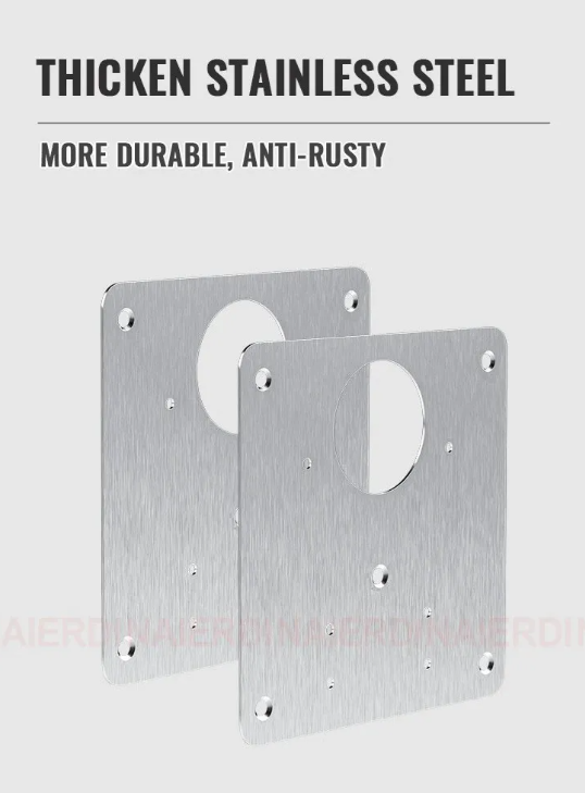 Par De Placas De Reparación, Bisagra,tornillos Mueble Puerta-3