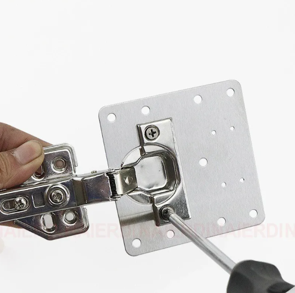 Par De Placas De Reparación, Bisagra,tornillos Mueble Puerta-4