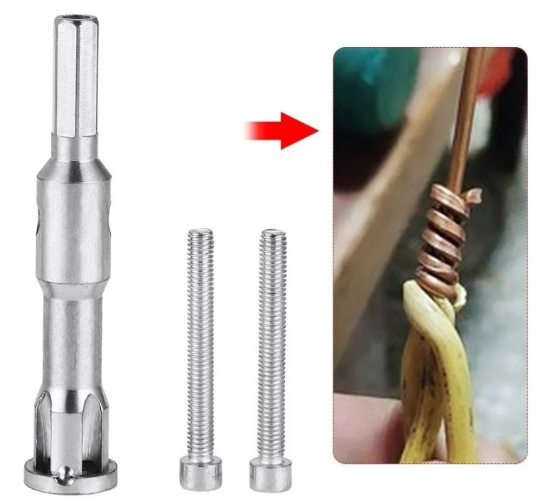 Herramienta De Torsión De Alambre Pelacables Y Trenzador Plateado-4