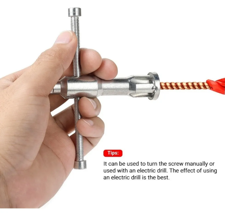 Herramienta De Torsión De Alambre Pelacables Y Trenzador Plateado-5