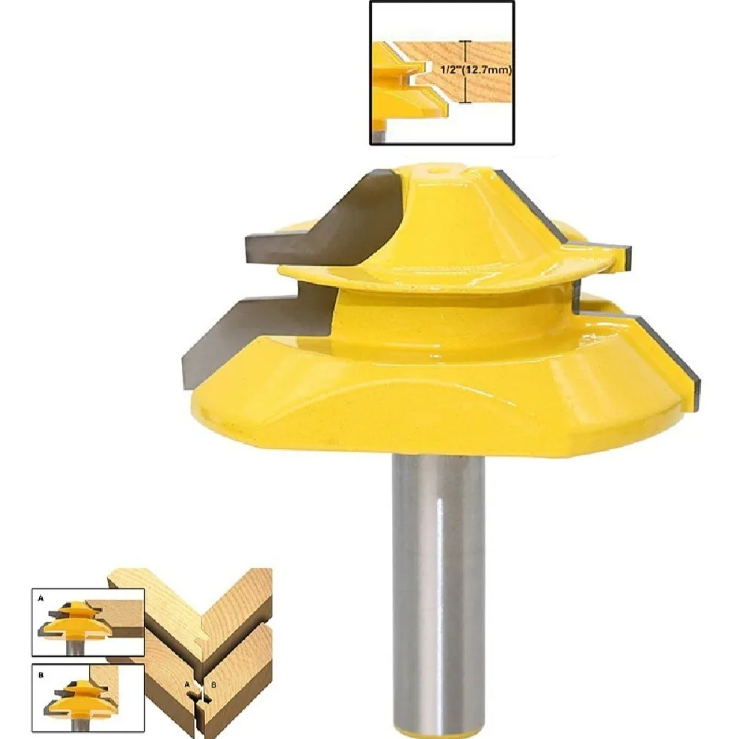 Fresa 1/2 Pulgada , Union De Inglete A 45 Grados.-3