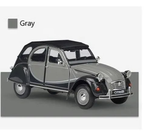 Citroen 2cv 6 Welly Escala 1:24 Colección Plomo-6