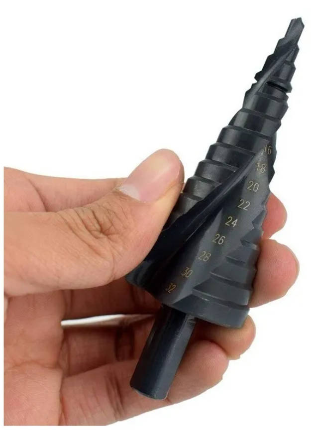 Set De Brocas Escalonadas C/estuche Acero De Alta Velocidad-3