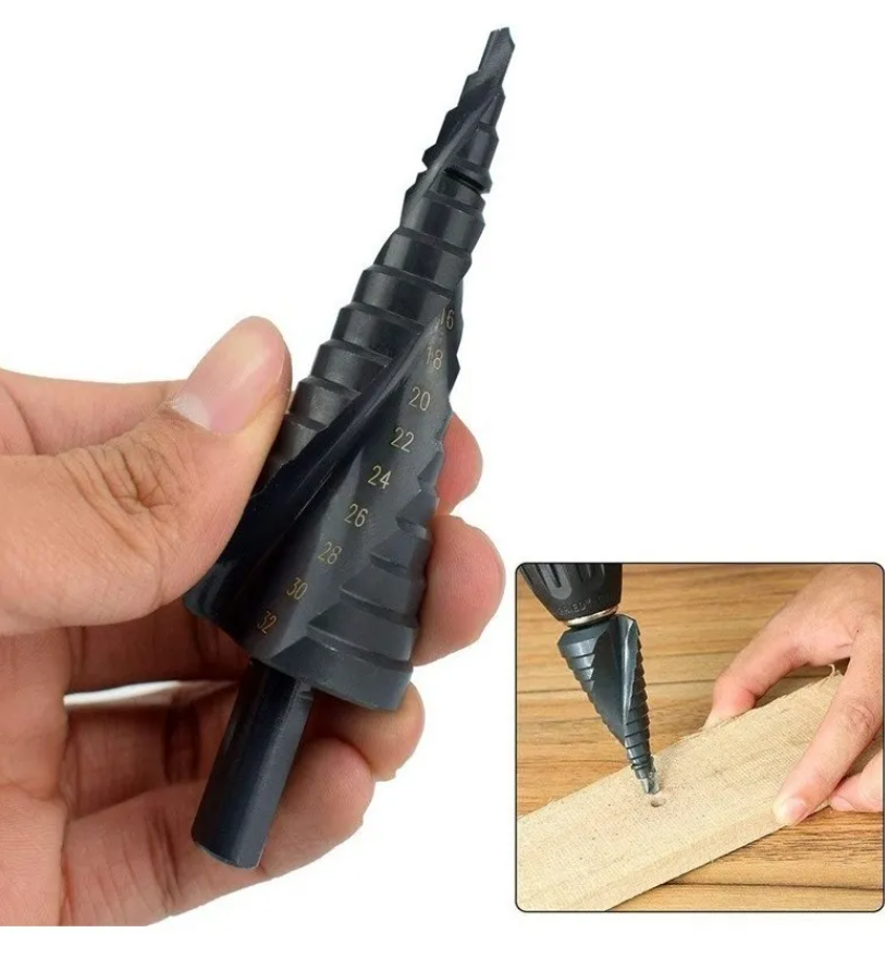 Set De Brocas Escalonadas C/estuche Acero De Alta Velocidad-4