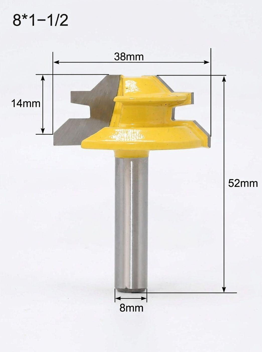 Fresa De 8 Mm Para Ensamble Madera A 45 Grados-1