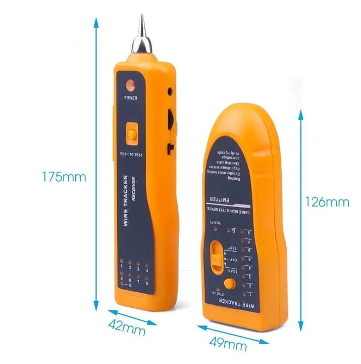 Tester Red Lan Rj45 Rj11 Buscador Cable Wire Tracker-2