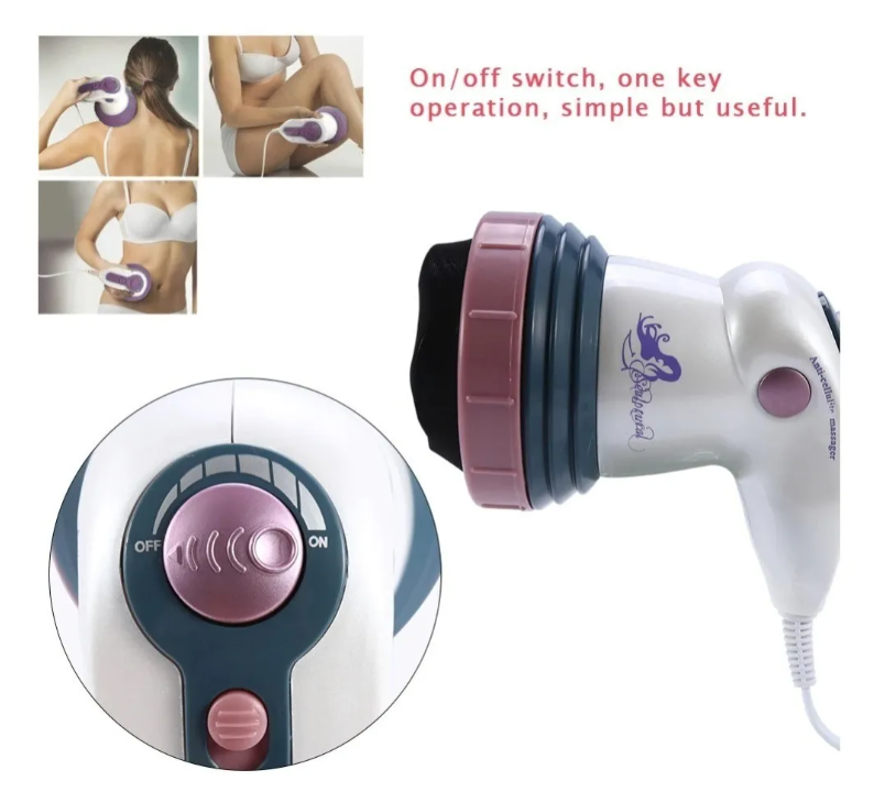 Masajeador Adelgazante Cuerpo/rostro,anticelulítico,infraroj Blanco-6