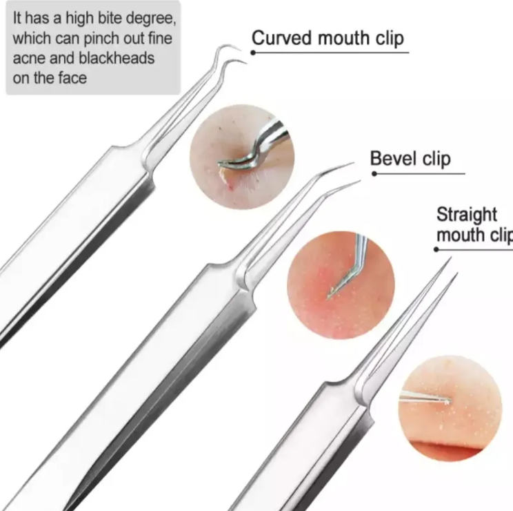 Set Herramientas Acné. Extractor De Espinilla Puntos Negros-6