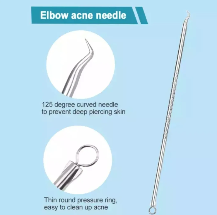 Set Herramientas Acné. Extractor De Espinilla Puntos Negros-7