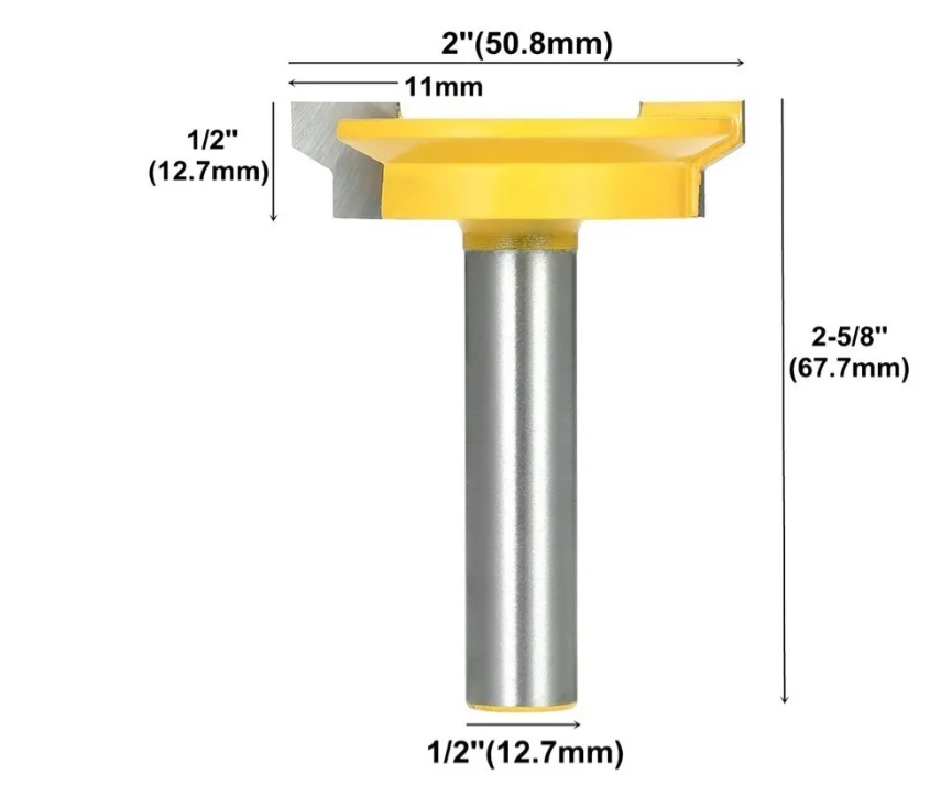 Fresa Toma 1/2 Pulgada / Ensamble Cajón Router Finger Tupi-2