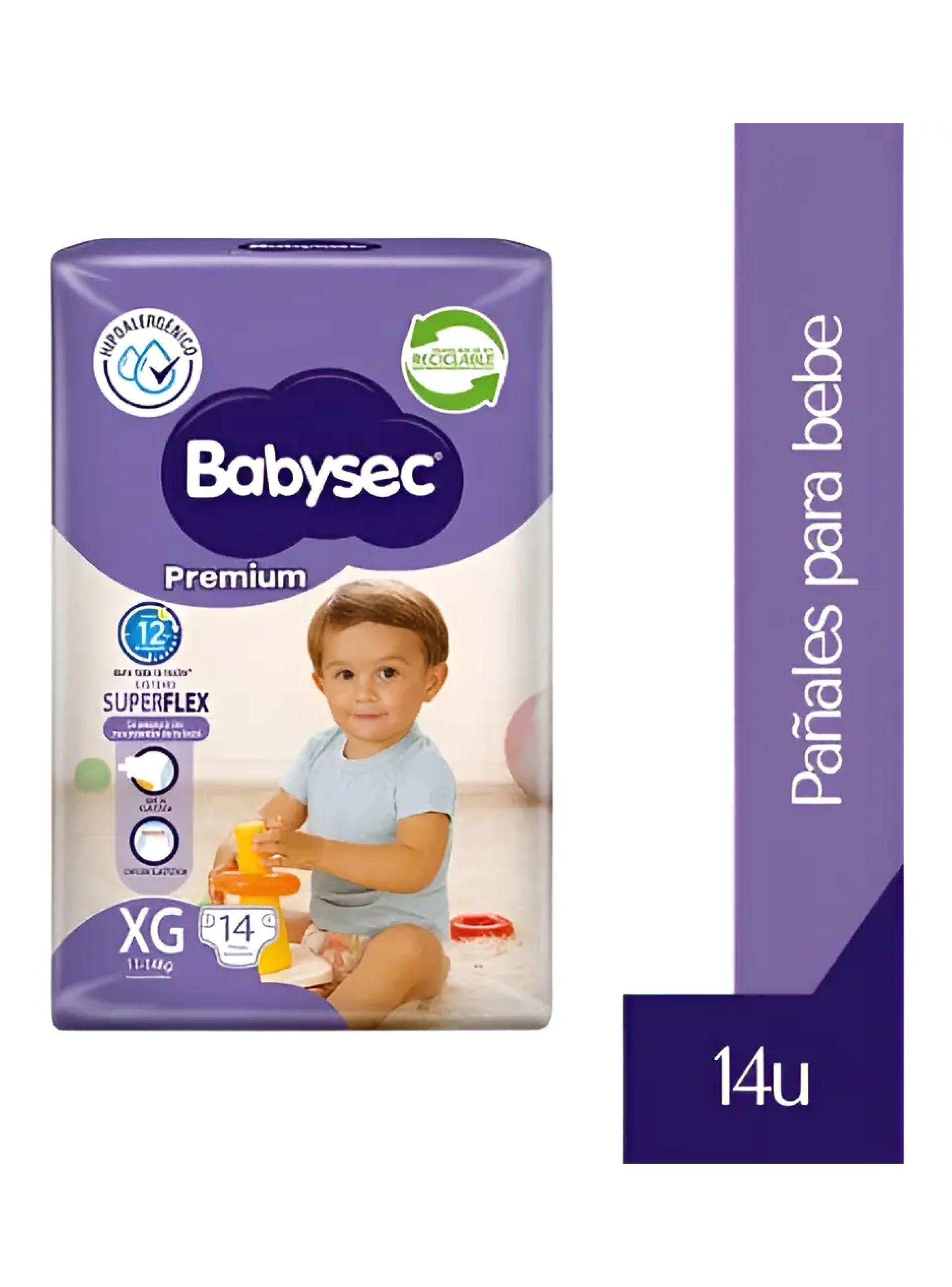 Pañales Babysec Premium XG 14 Uds-2