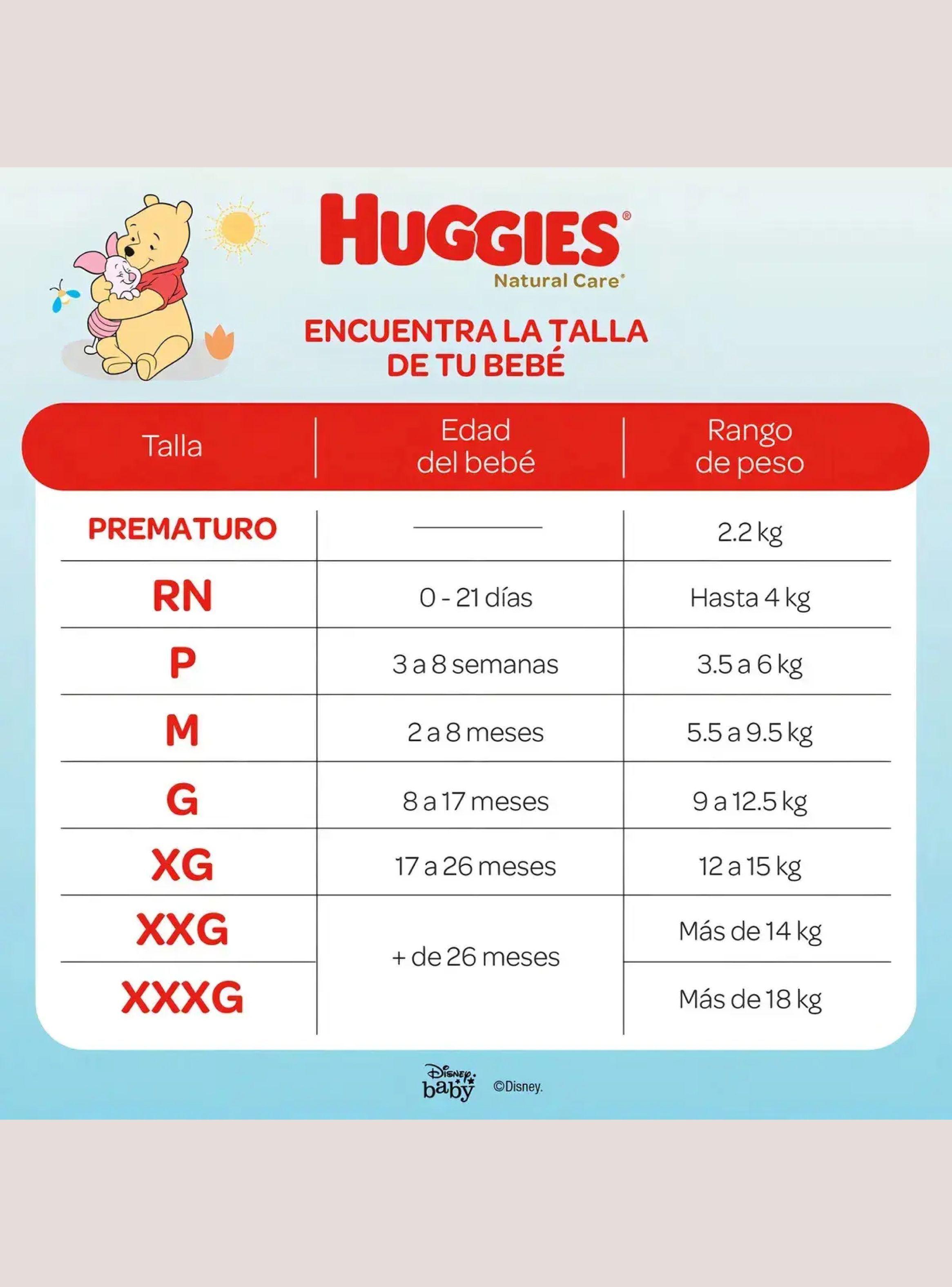Pañales Huggies Natural Care XXG 52 Uds-4