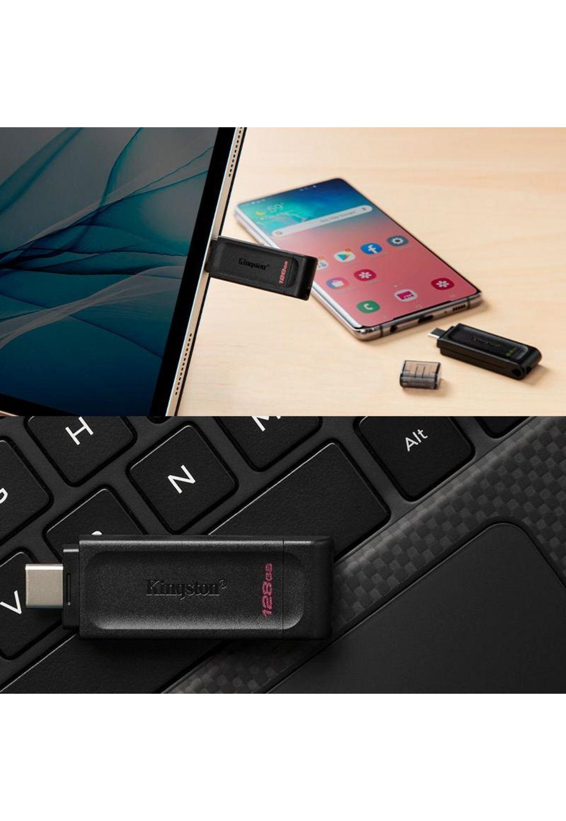 Pendrive Tipo-C Kingston DT70 USB 3.2 128GB-3