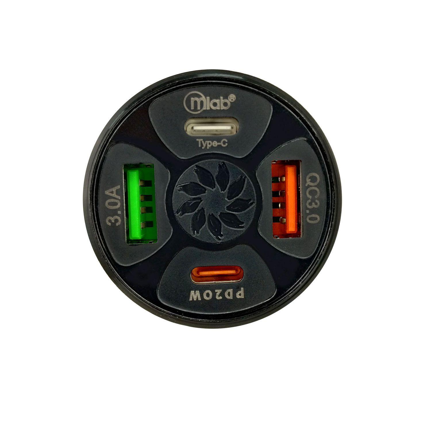 Cargador 4 Puertos USB 3.0 y PD 9273 Mlab-2