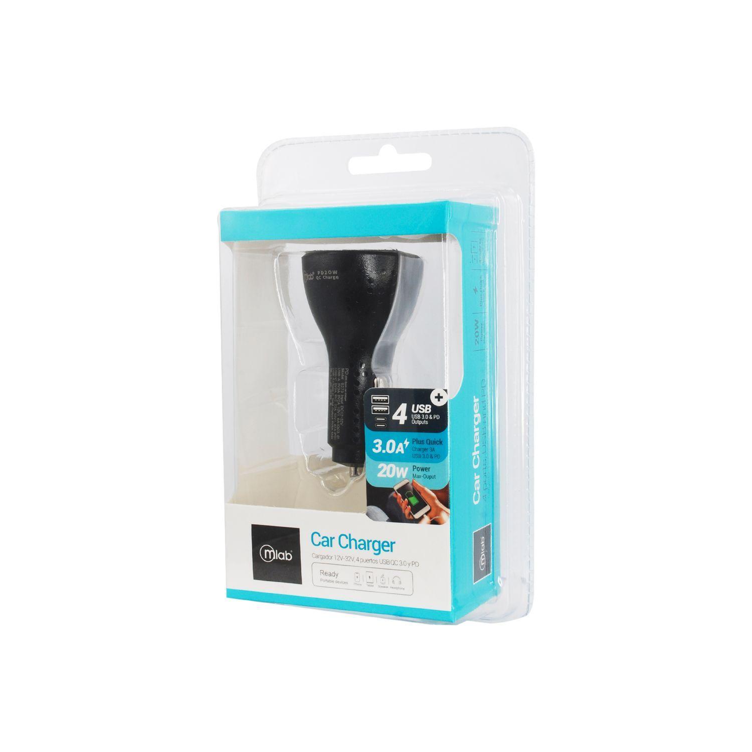 Cargador 4 Puertos USB 3.0 y PD 9273 Mlab-3