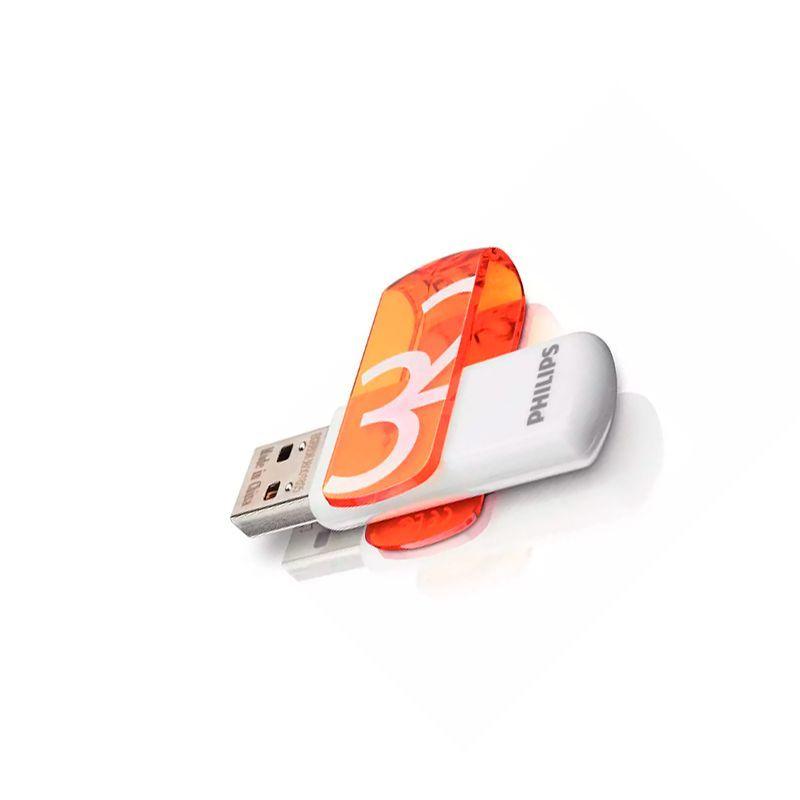 Pendrive Philips Vivid 32GB (Naranja) 2.0 FM32FD05B/97-0