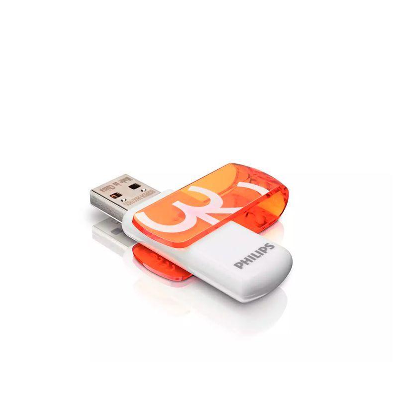 Pendrive Philips Vivid 32GB (Naranja) 2.0 FM32FD05B/97-2