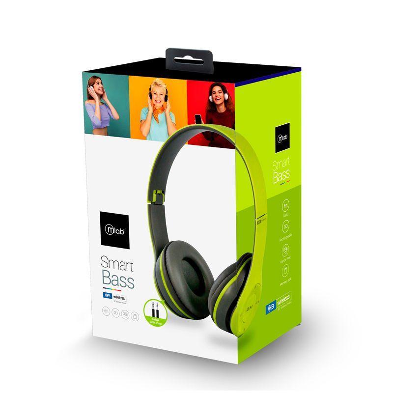 Audifonos Mlab Smart Bass 9068 Bluetooth Y Jack 3.5mm Verde-3