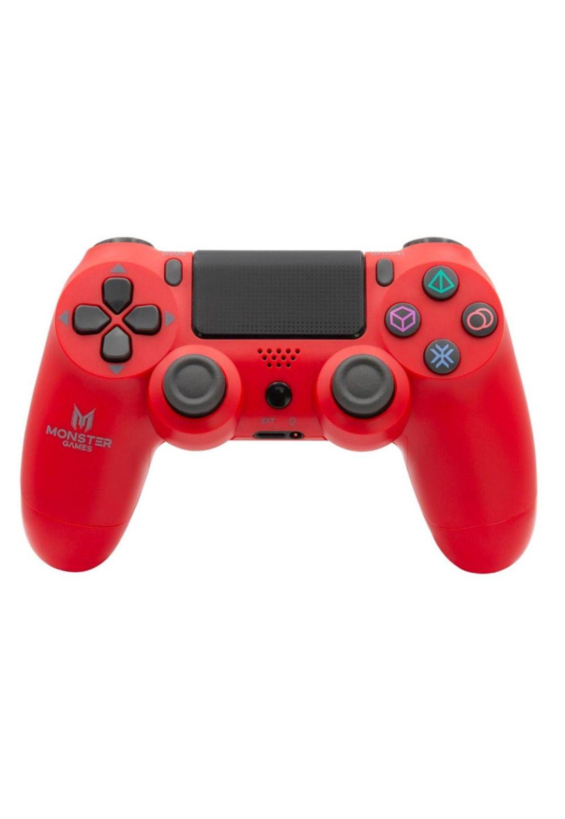 Control Monster Alternativo Ps4 Bluetooth Rojo Monster 31mtg05067-1