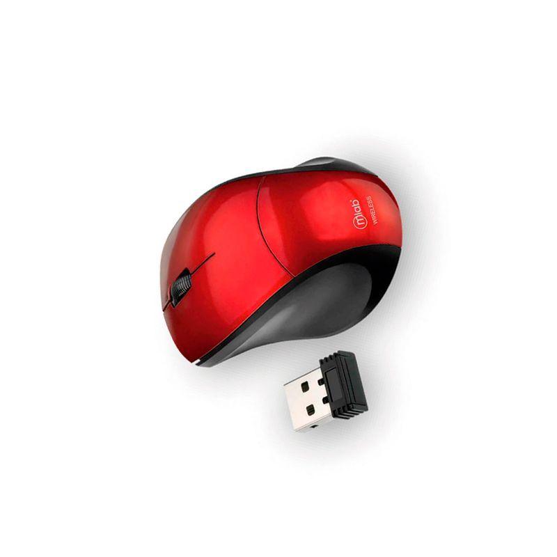 Mouse Inalámbrico Mw 8100 Advanced Usb Mlab Rojo-1