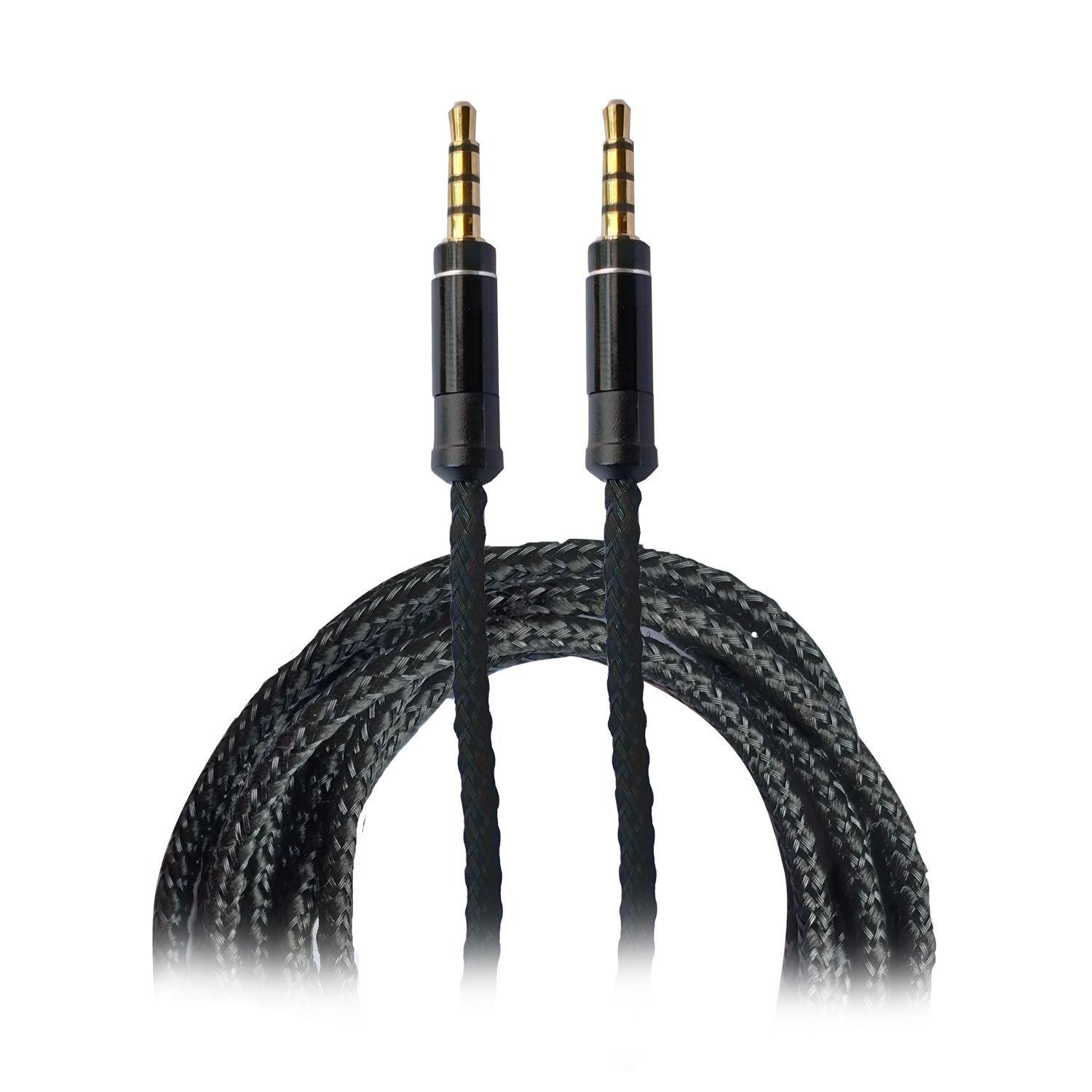 Cable Auxiliar Plug 3.5 Mm Audio 1 Mt-0