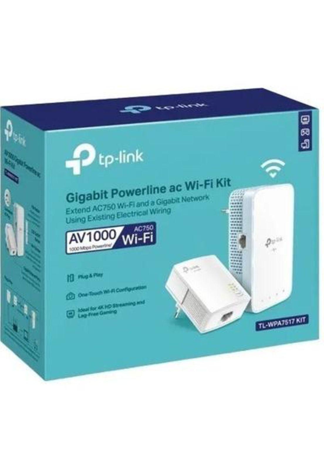 Kit Powerline Tp -Link Tl-Wpa7517 WIFI Plc Av1000-4