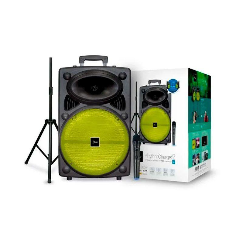Parlante portátil con carga micrófono y atril Mlab 8891 Rhythm Charger 2 de 12 pulgadas-4