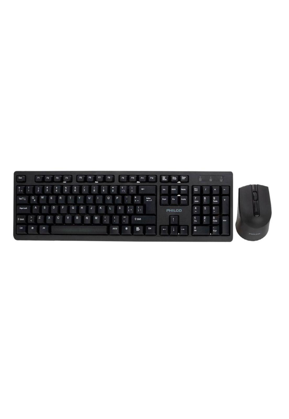 Kit Teclado + Mouse Inalámbrico Philco SPT6354 1600 DPI-2