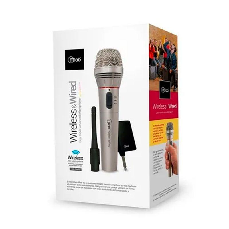 Micrófono Alambrico Dos En Uno Mlab-1