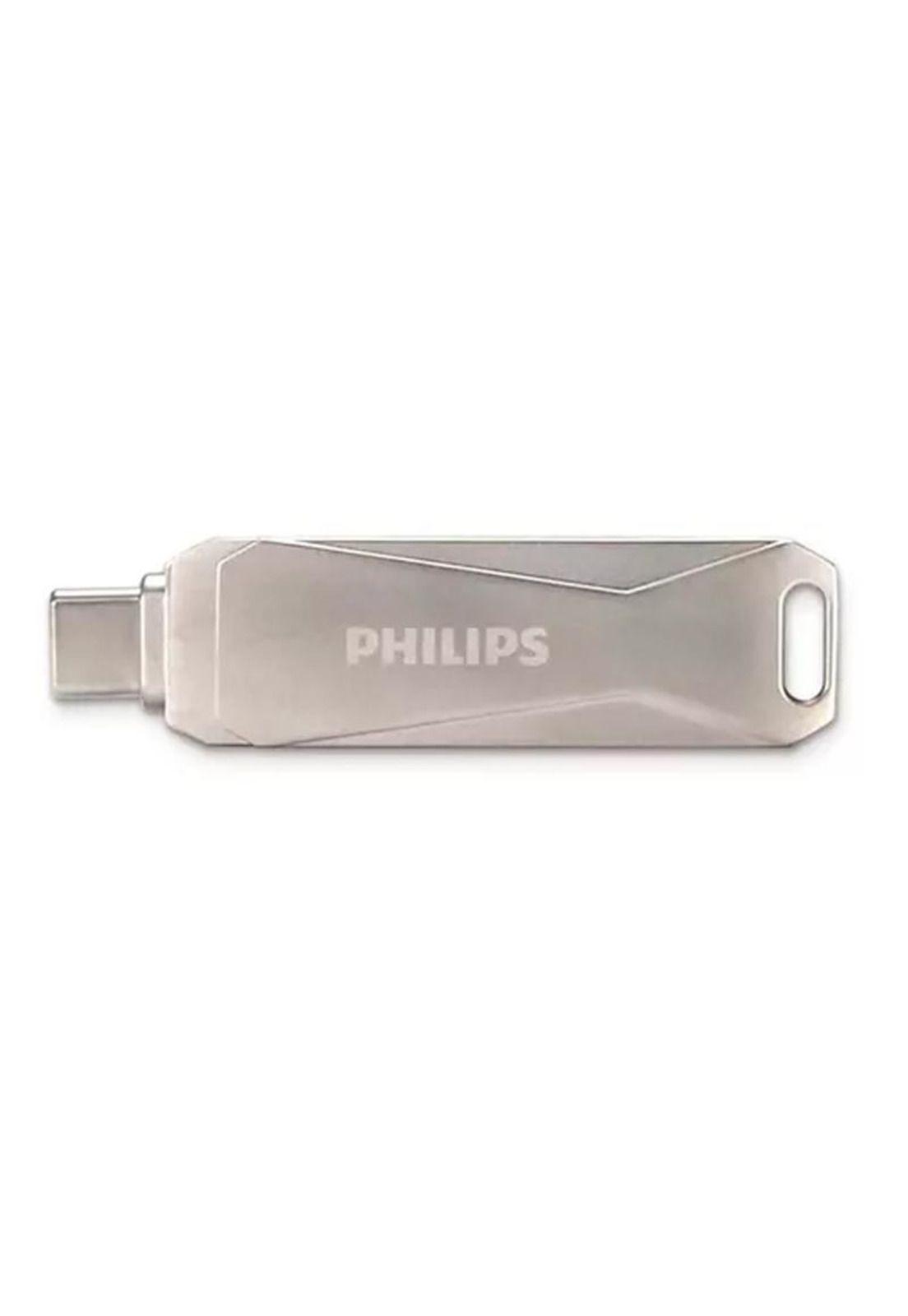 Pendrive Philips Snap 64gb Tipo C 3.0 A Usb Gris-1