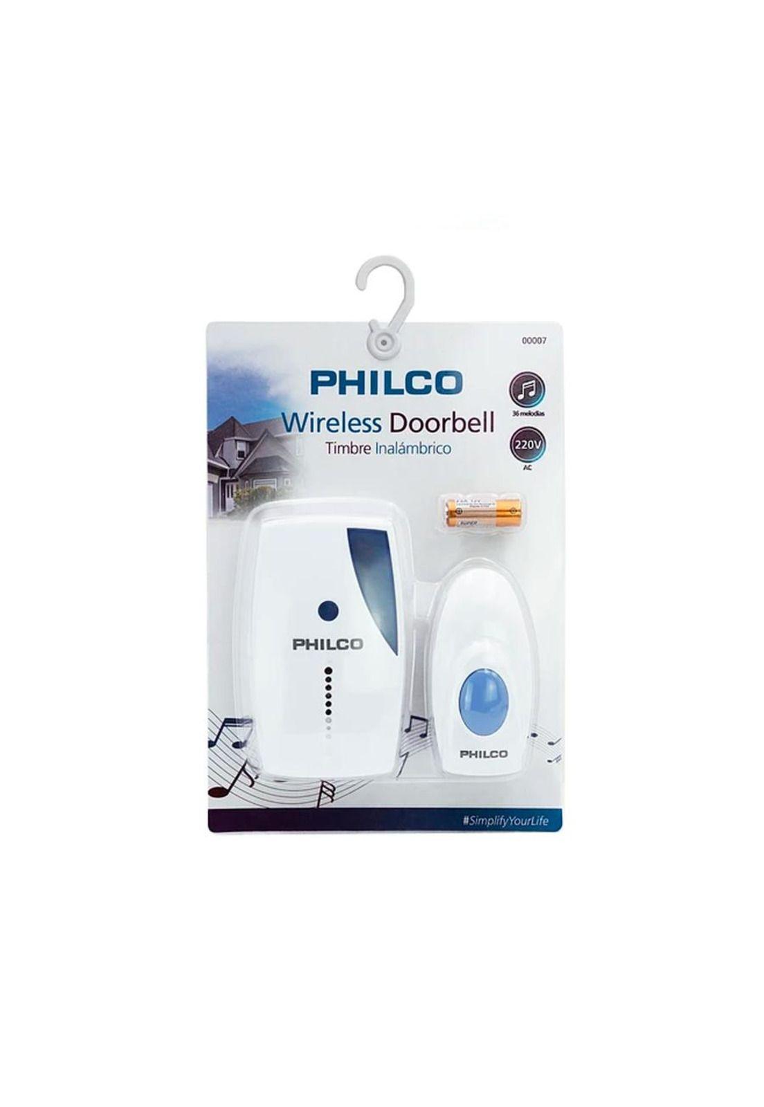 Timbre Inalámbrico Philco Azul 220V Simple-2