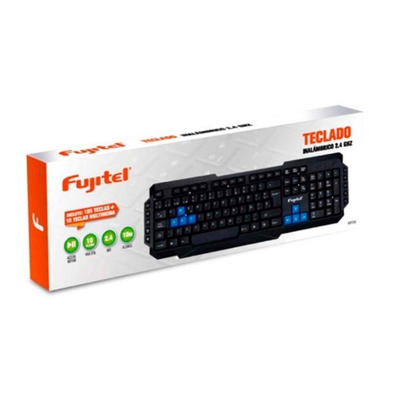 Teclado Inalámbrico Standar Usb 115 Teclas Fujitel Fx-2