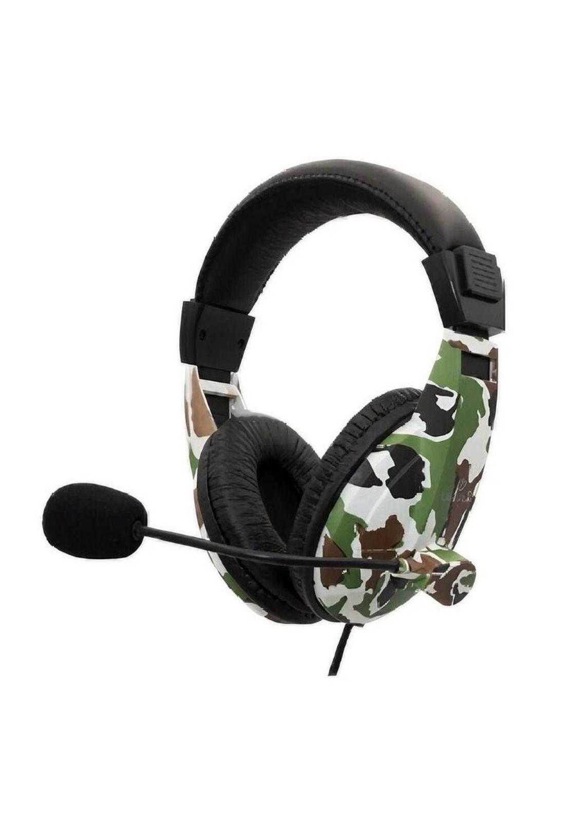 Audifonos Gamer Ultra Army 3.5mm Camuflaje Verde-0