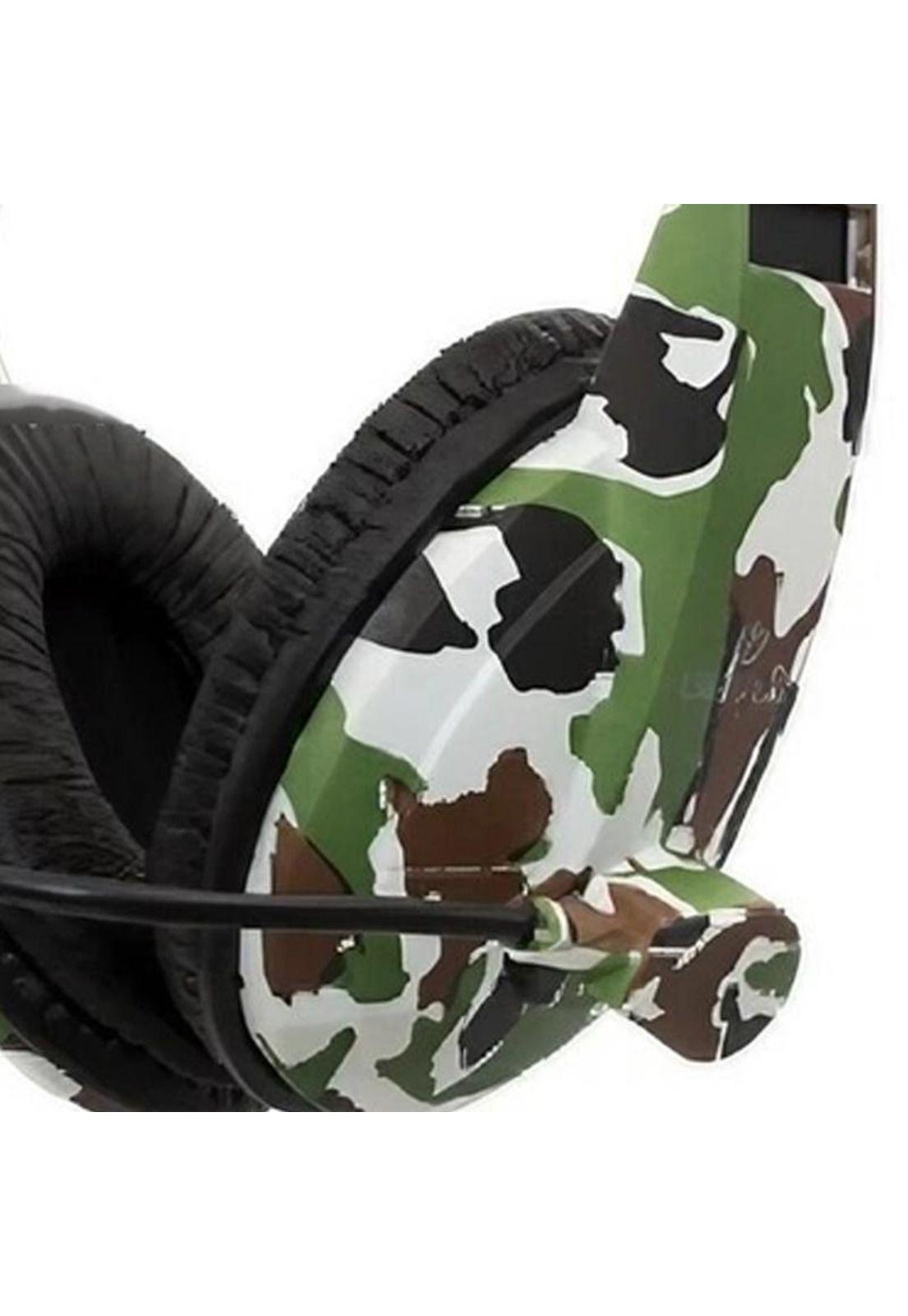 Audifonos Gamer Ultra Army 3.5mm Camuflaje Verde-1