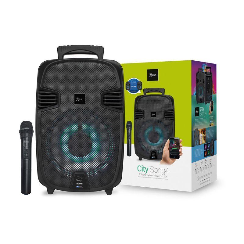 Parlante de karaoke inalámbrico City Mlab 8901 con micrófono y Bluetooth.-2