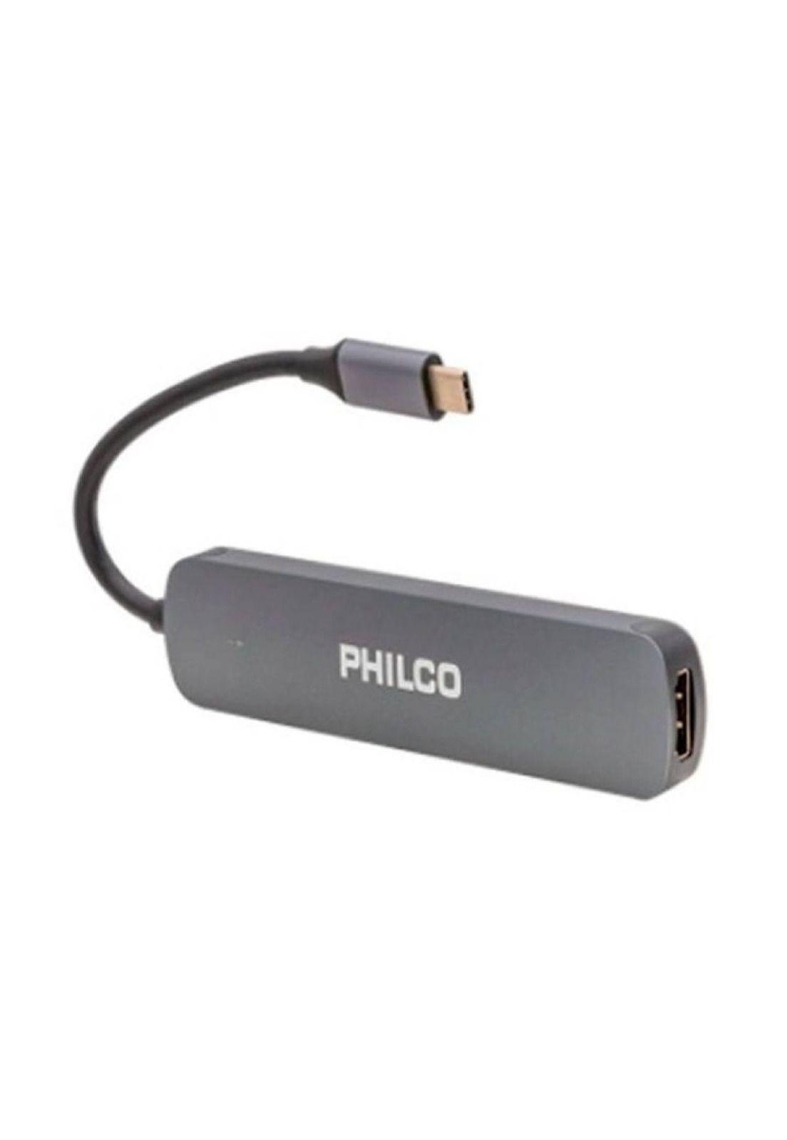 Adaptador Multipuerto Philco USB-C (HDMI, USB, SD/ MicroSD)-1