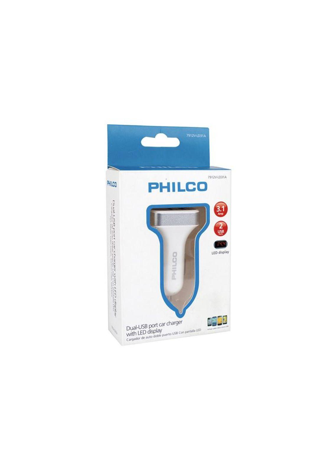 Cargador Auto Dbole USB Philco con Pantalla-2