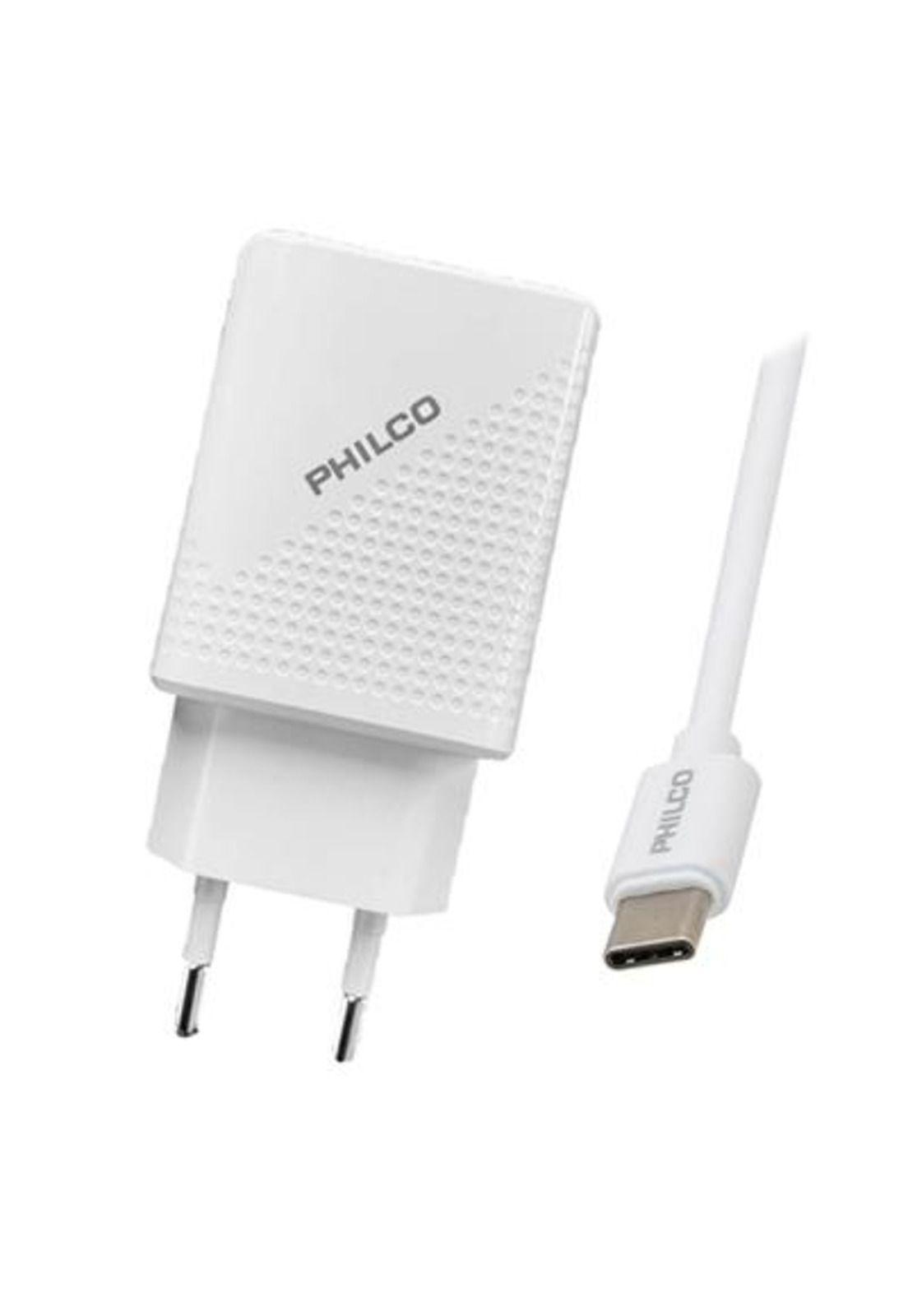 Cargador de Pared Qualcom carga Rapido Philco Puerto Tipo-C-0