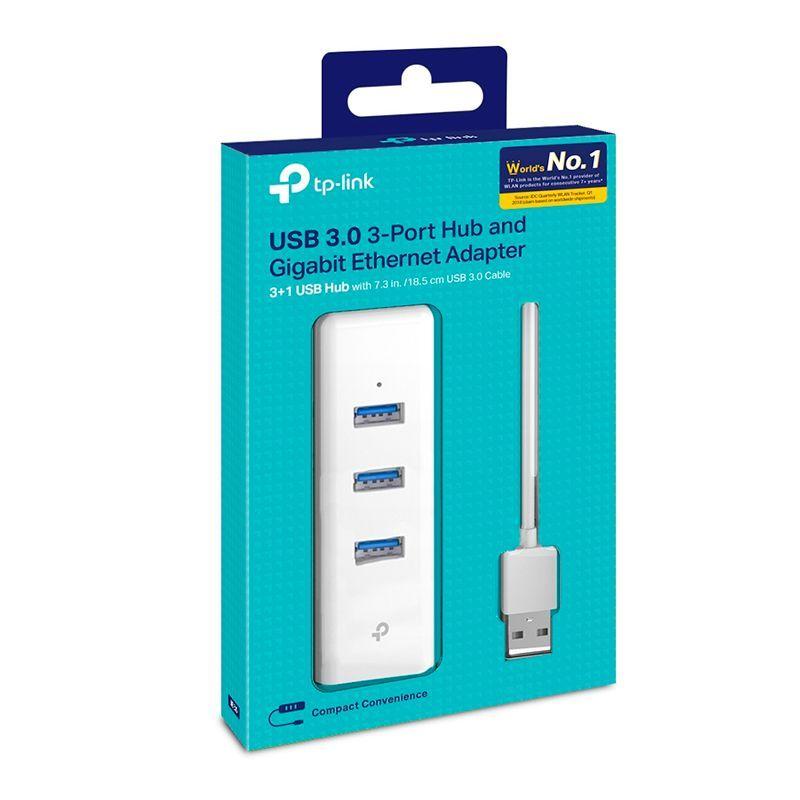 Adaptador Hub 2 EN 1 Tp-Link Ue330 Usb 3.0 Y Adaptador Ethernet Gigabit-3