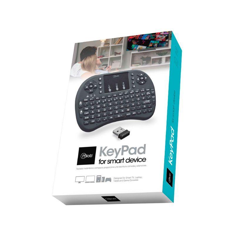 Teclado Inalámbrico Mlab 9077 con Touchpad Recargable-2