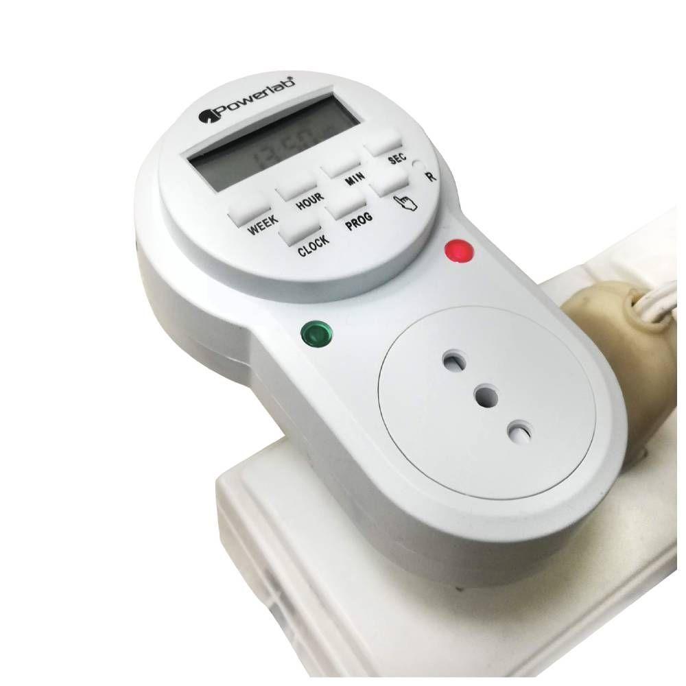Timer Temporizador Digital Semanal 24/7 Powerlab - 9235-2