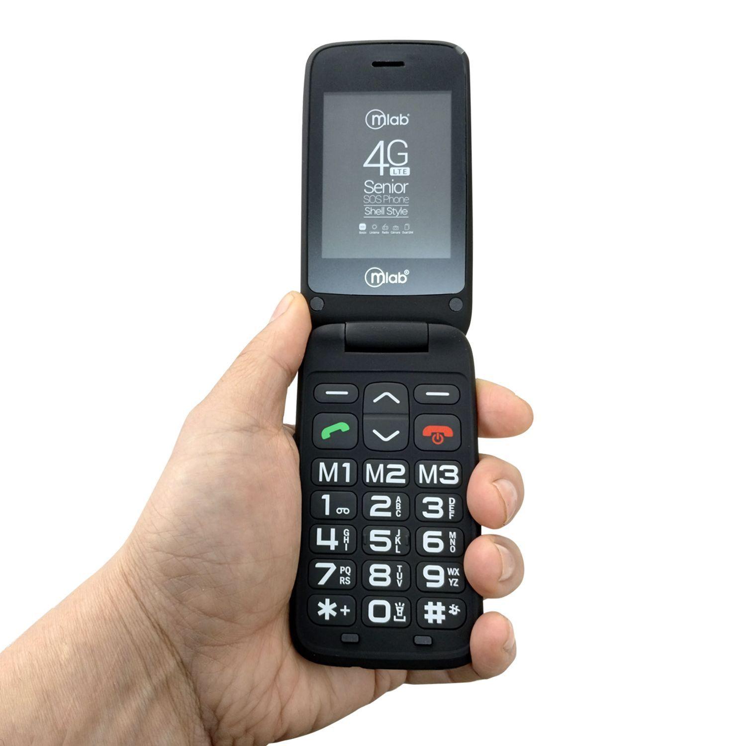 Teléfono Senior Shell 4G SOS doble pantalla 2.8" 1.77"-4