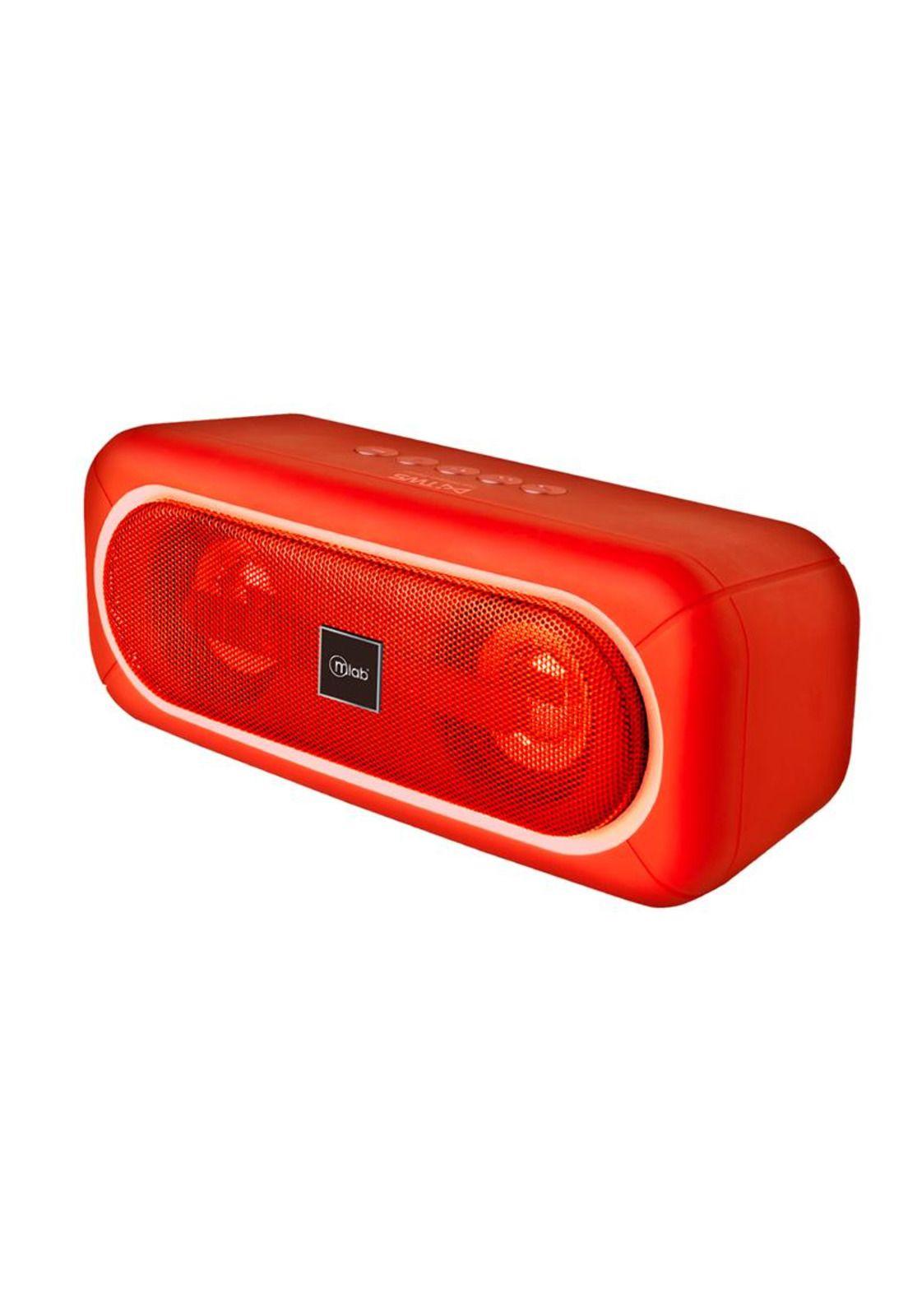 Parlante Bluetooth Mlab Extrem Bass Tws 8908 Red-0