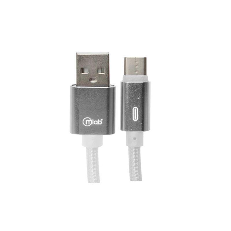 Cable Tipo C A Usb Plateado 1mt Mlab-0