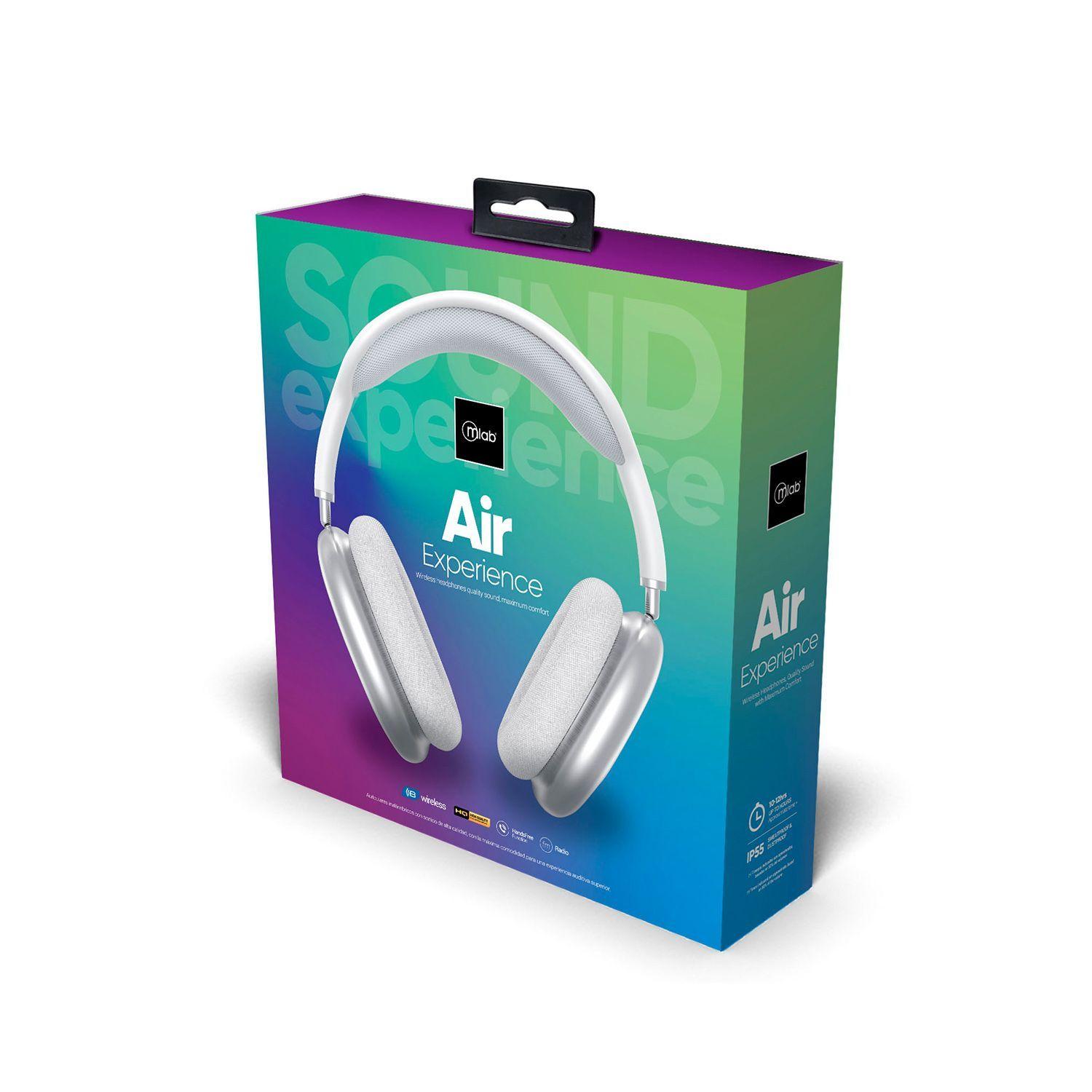 Audífonos Headphone Bluetooth Air-Experience Silver Mlab-6