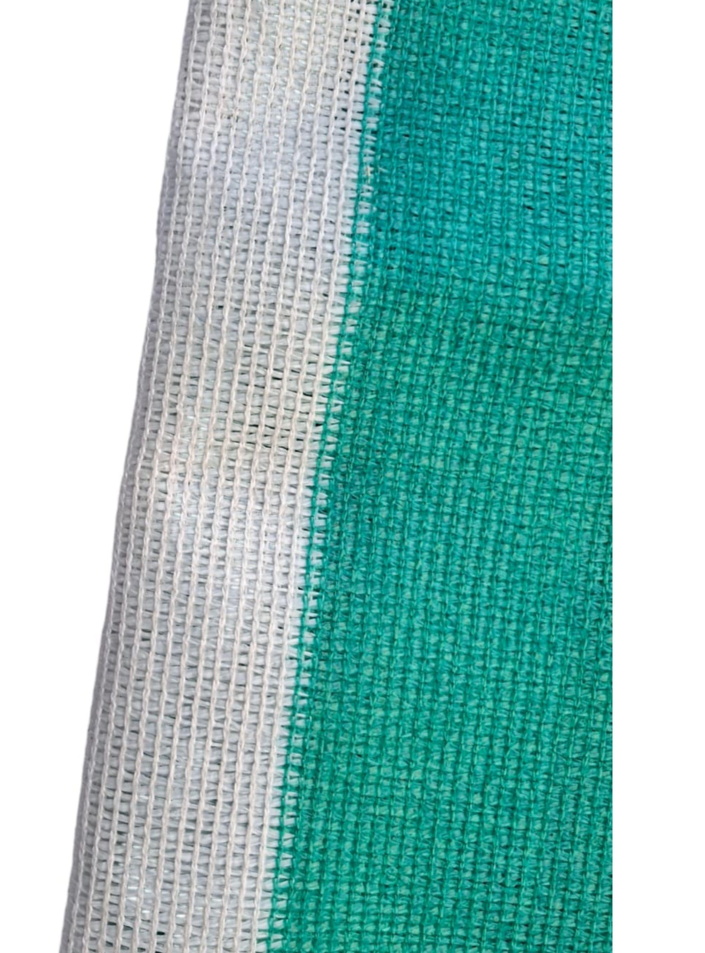 Malla Raschel 80% Franjeada Verde y Blanco – Ancho 2,10 m (Venta por metro)-2