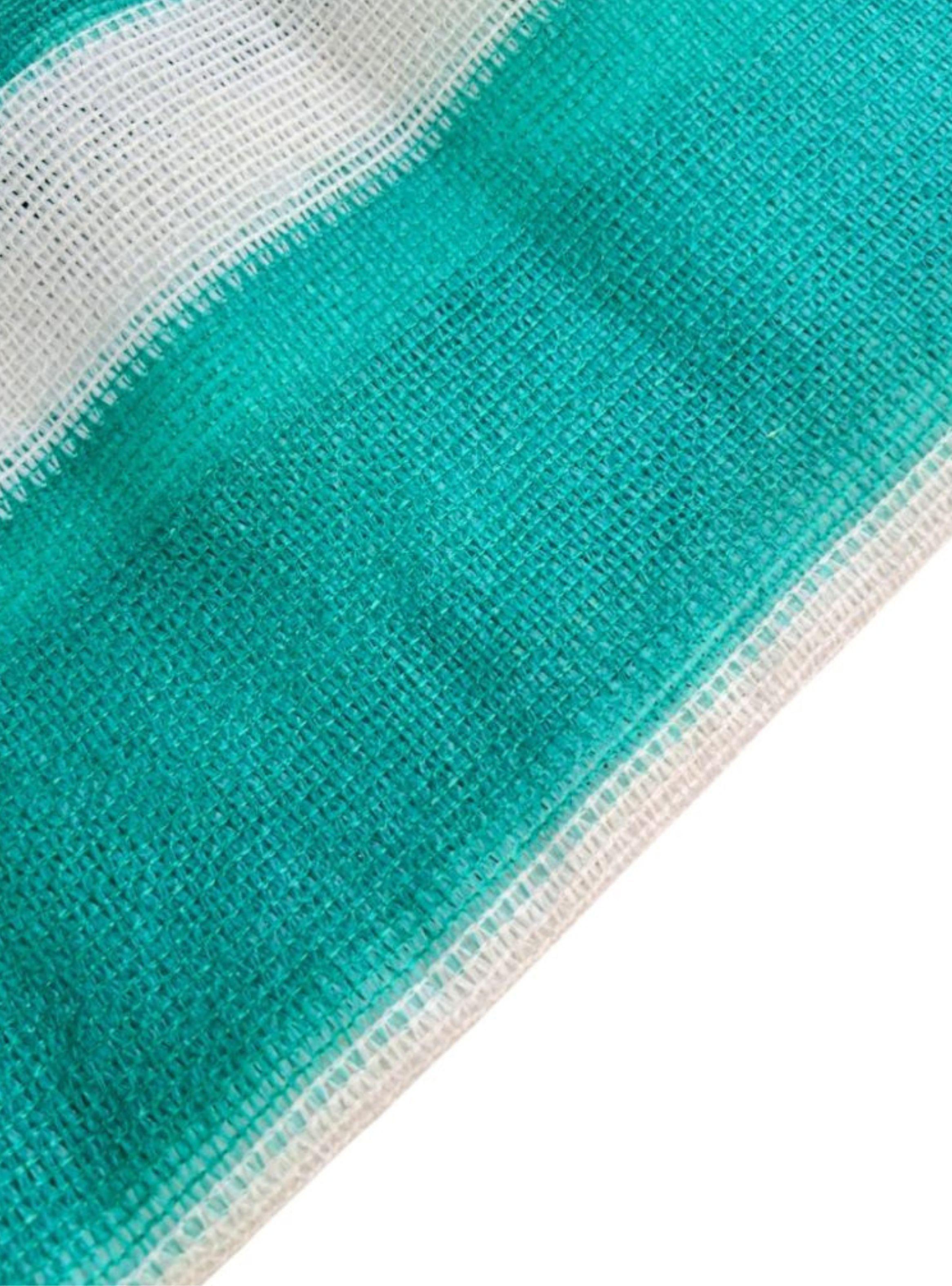Malla Raschel 80% Franjeada Verde y Blanco – Kit 5 m x 2,10 m-0