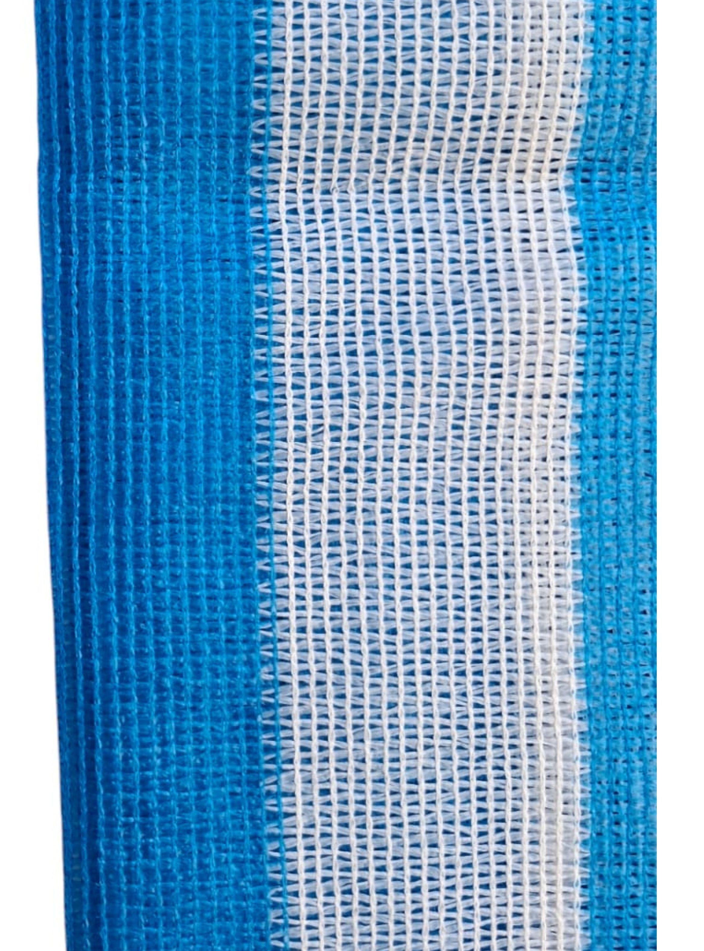 Malla Raschel 80% Franjeada Azul y Blanco – Kit 5 m x 2,10 m-3