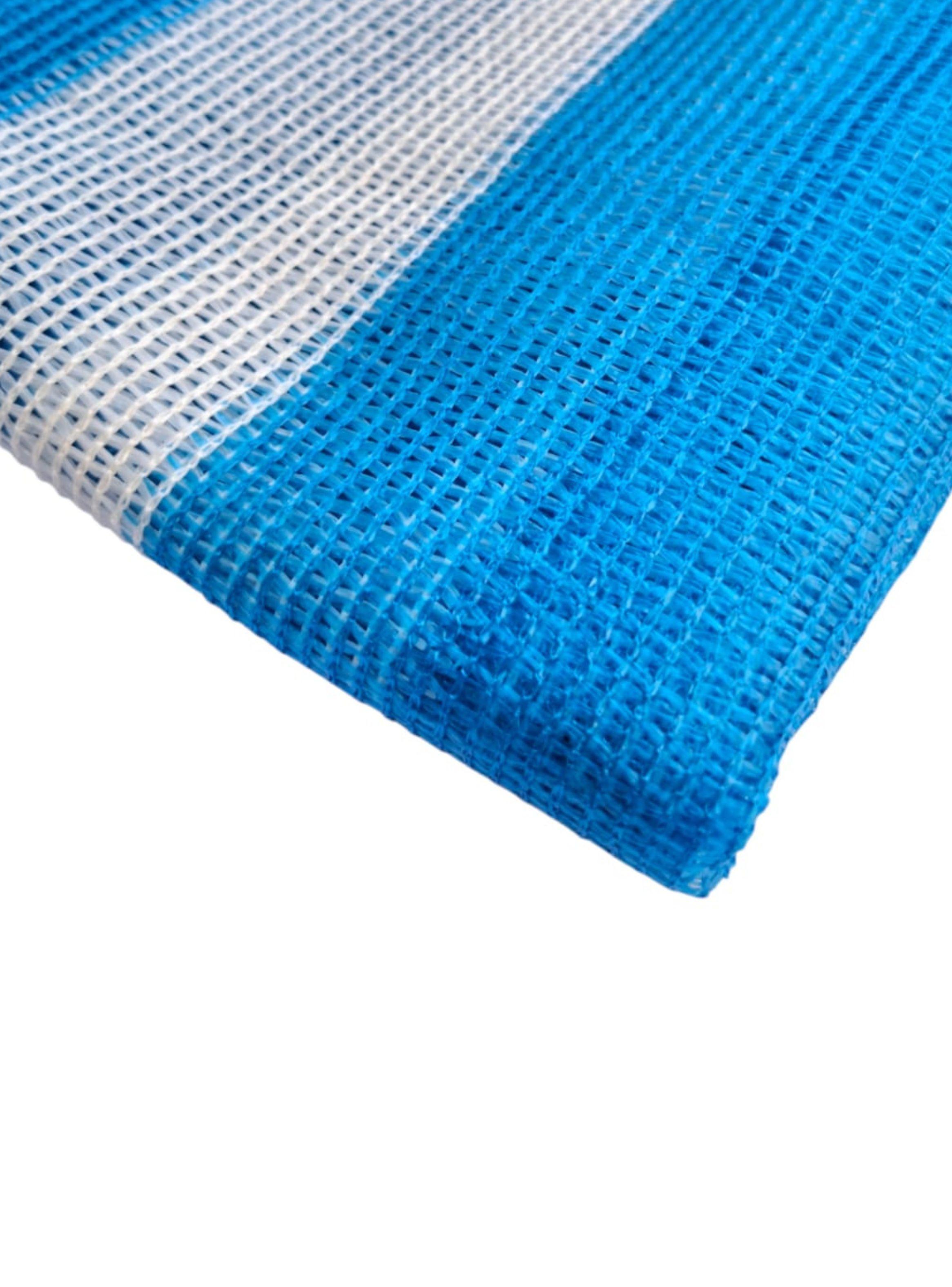 Malla Raschel 80% Franjeada Azul y Blanco – Kit 5 m x 2,10 m-4
