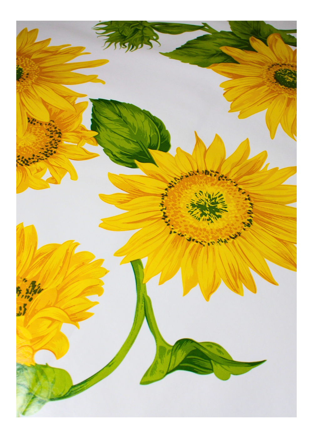 Mantel de Hule Grueso Impermeable Estilo Girasol 140 x 2 mts-2